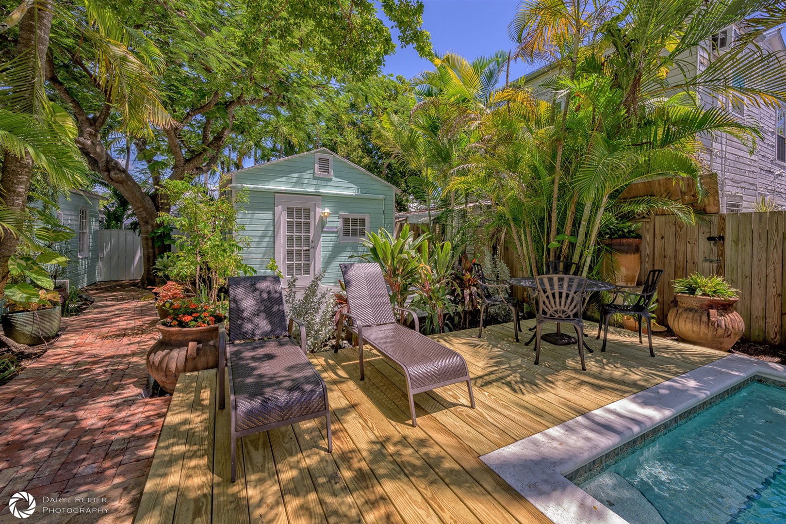 Shared heated pool and deck