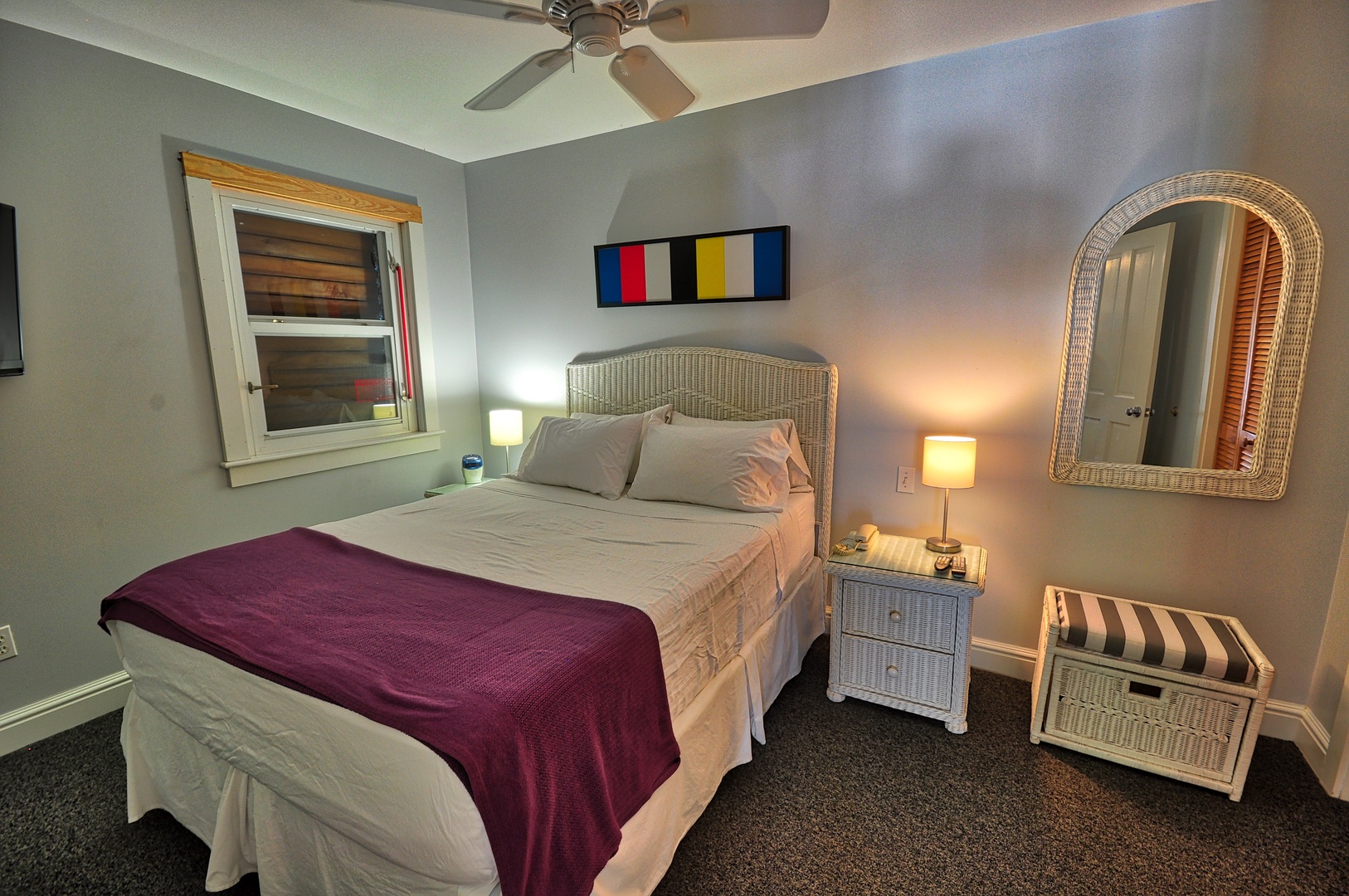 Downstairs Bedroom Living Room Pete's Cottages Key West