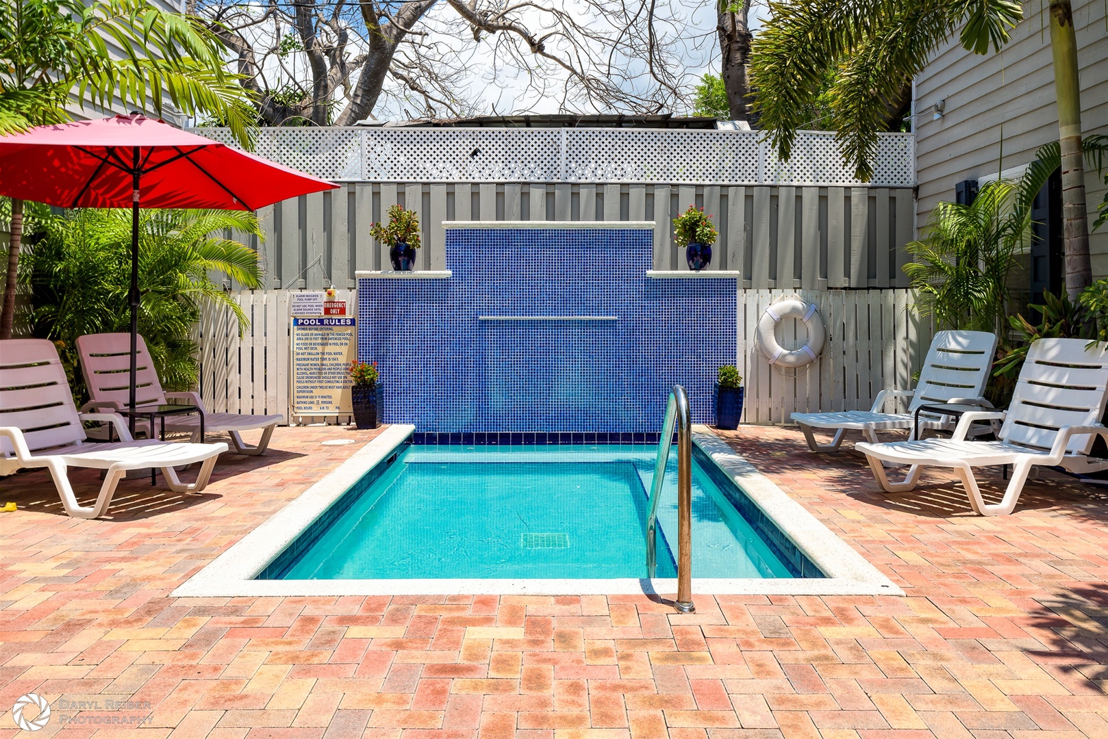 Shared Pool with water feature