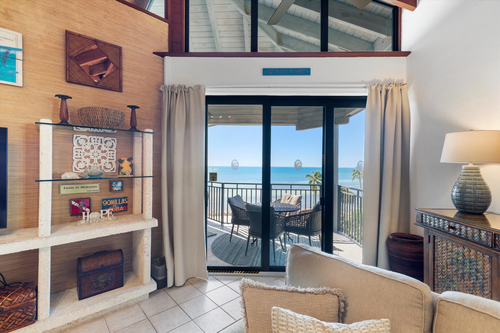 Living Area out to balcony