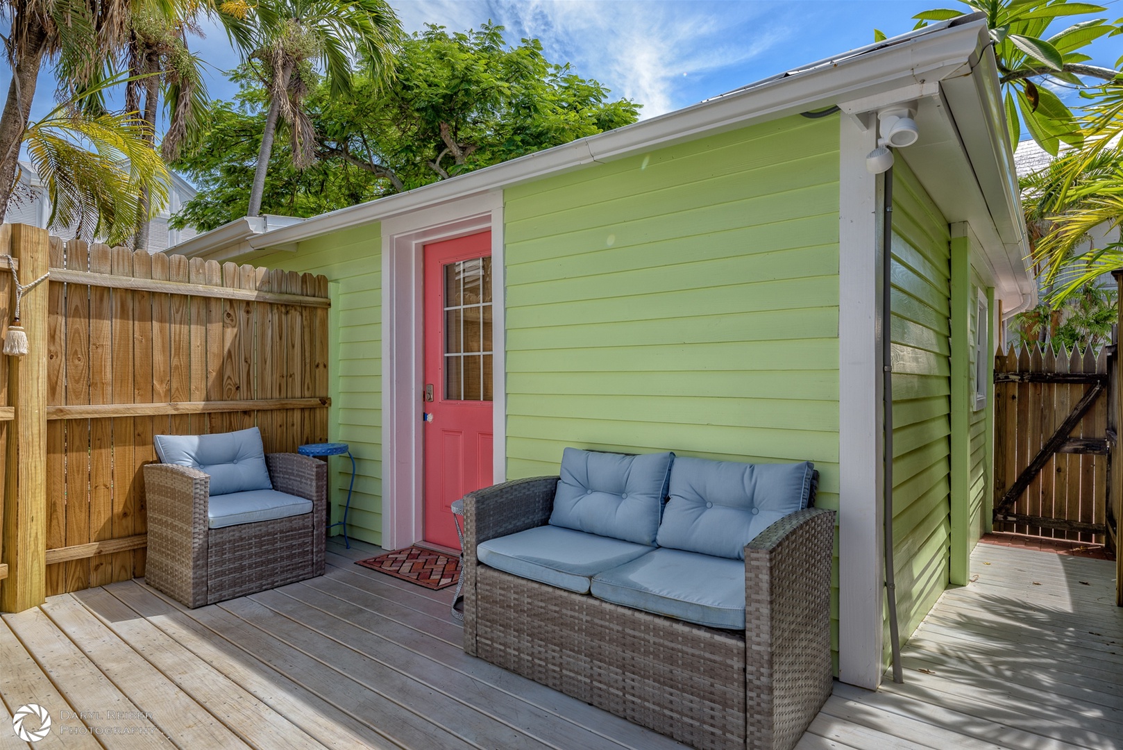 Cocomo Cottage Main Entrance off private deck