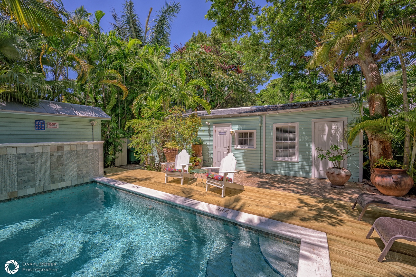 Entrance to Robinson Crusoe in front of Shared Pool