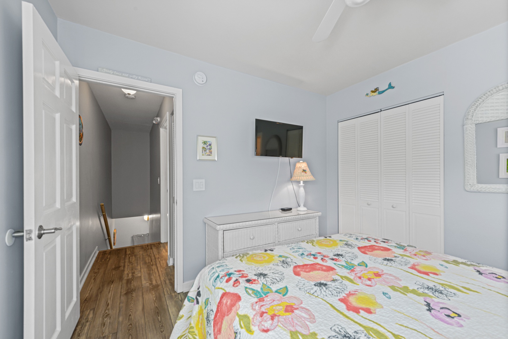Paradise Place #5 @ Duval Square 2nd Bedroom towards Doorway to Stairs