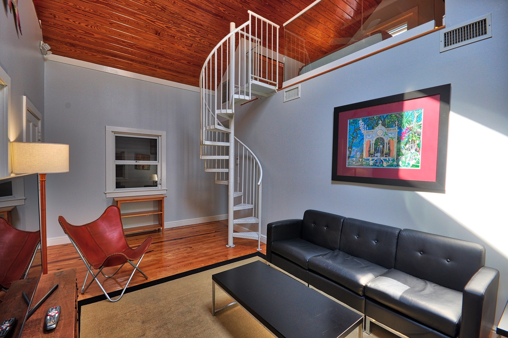 Spiral Staircase to Loft Pete's East Cottage Key West