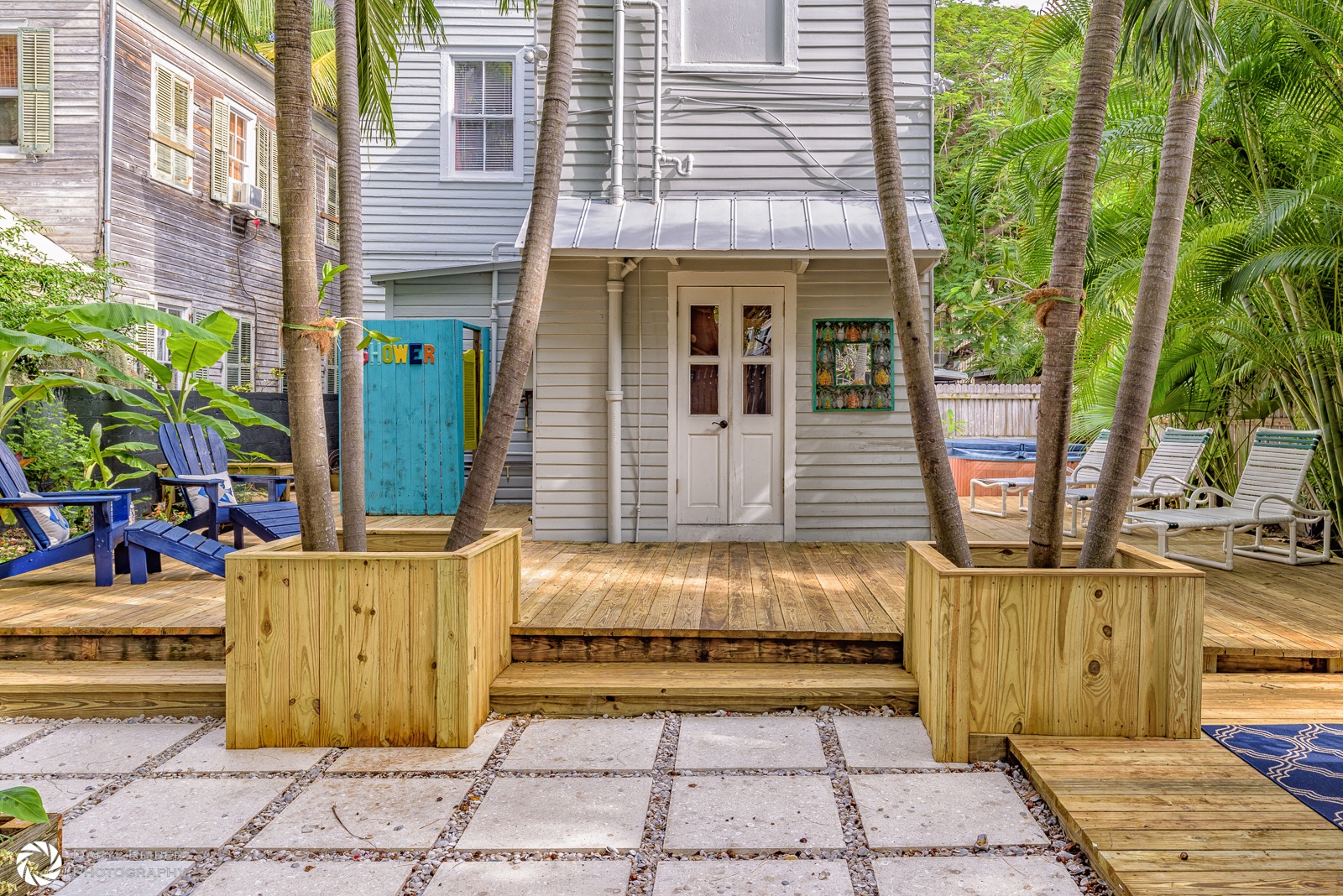 Private back deck