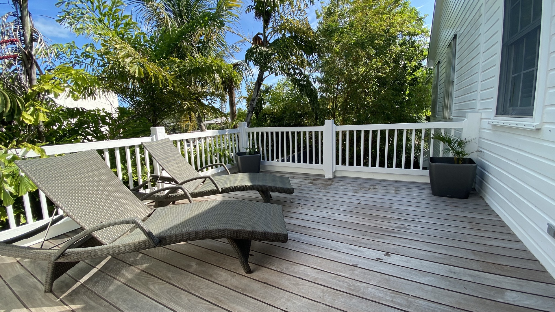 Villa Bella Key West Upstairs back balcony