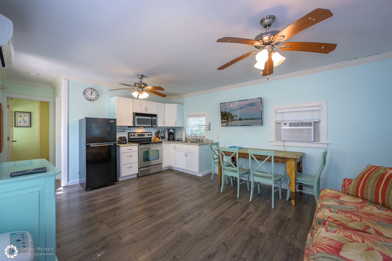 Full View Dining Area and Full Kitchen