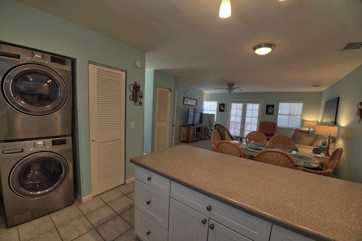 Kitchen with Washer and Dryer CasaBella @ Duval Square Key West