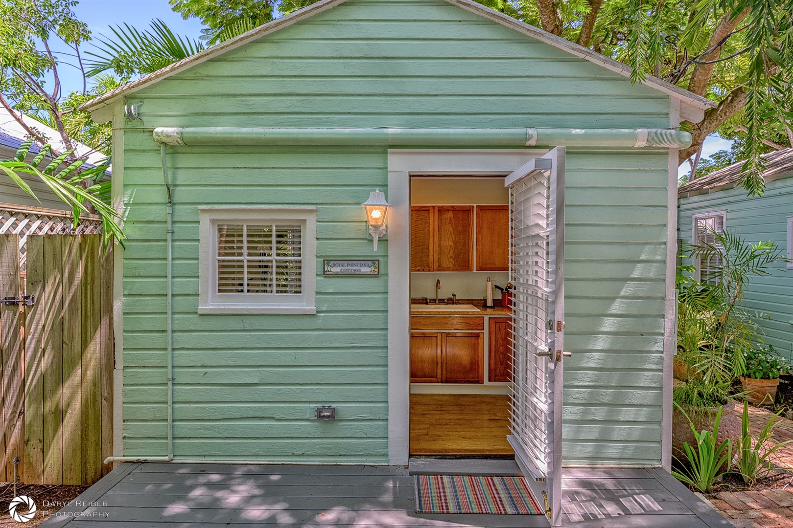 Main Entrance on Back Deck