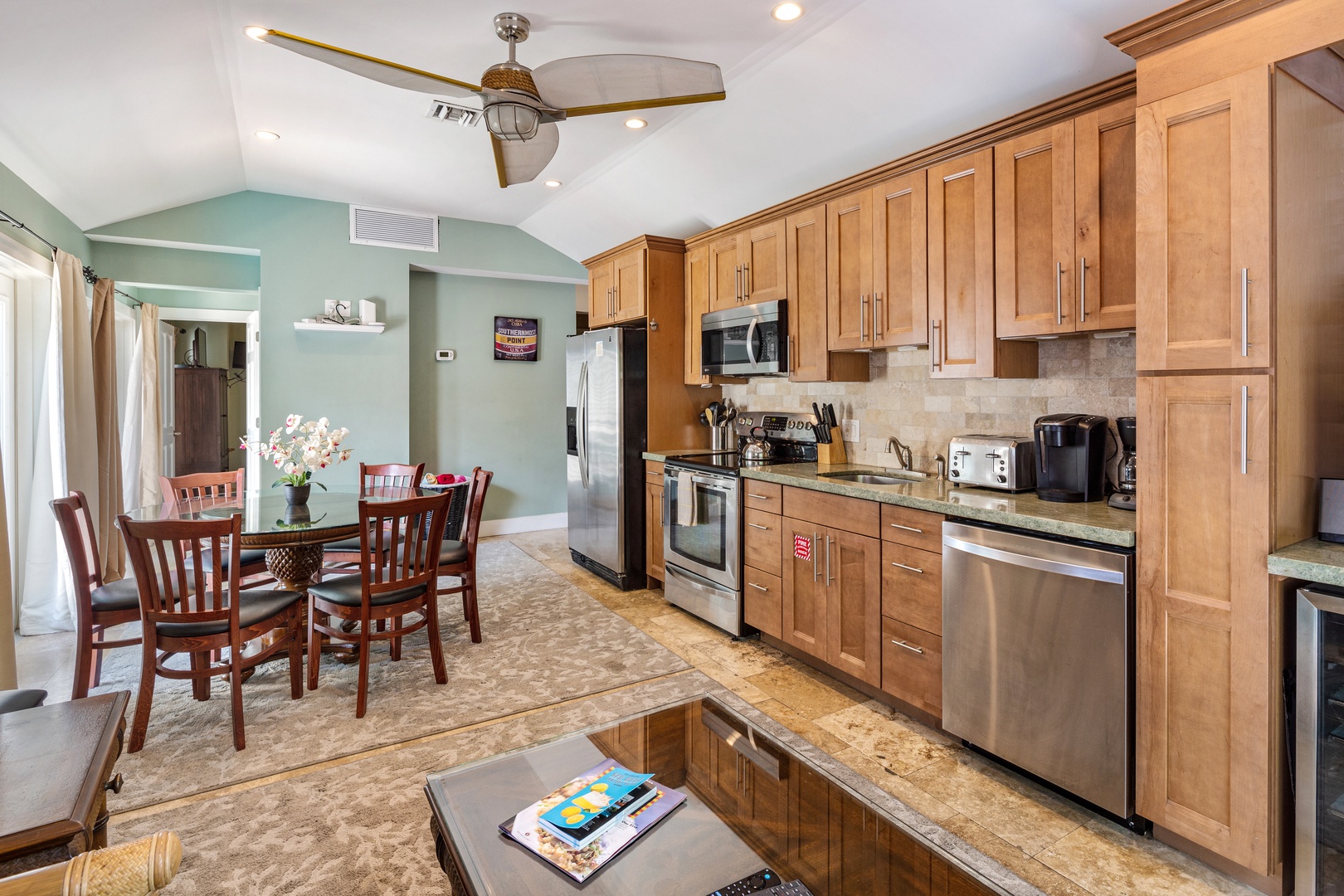 Open Living, Dining and Kitchen Villa @ The Watson House Key West