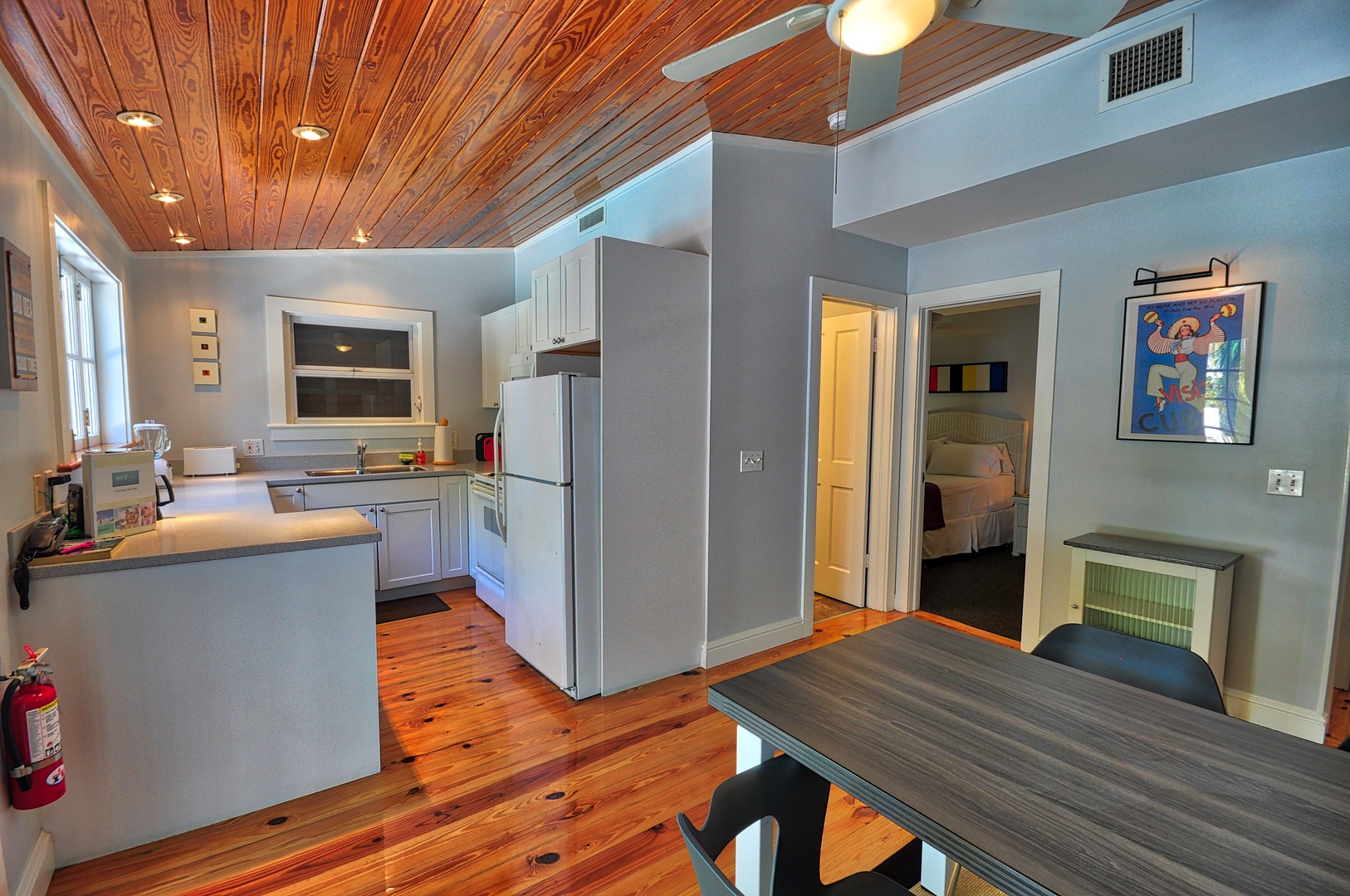 Kitchen and Dining Area Living Room Pete's Cottages Key West