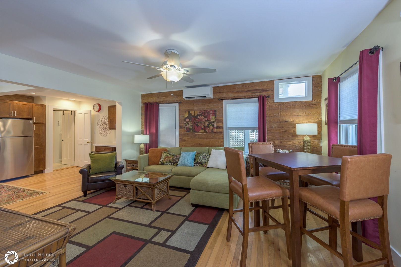 Living Room and Dining Area view from Entry Door