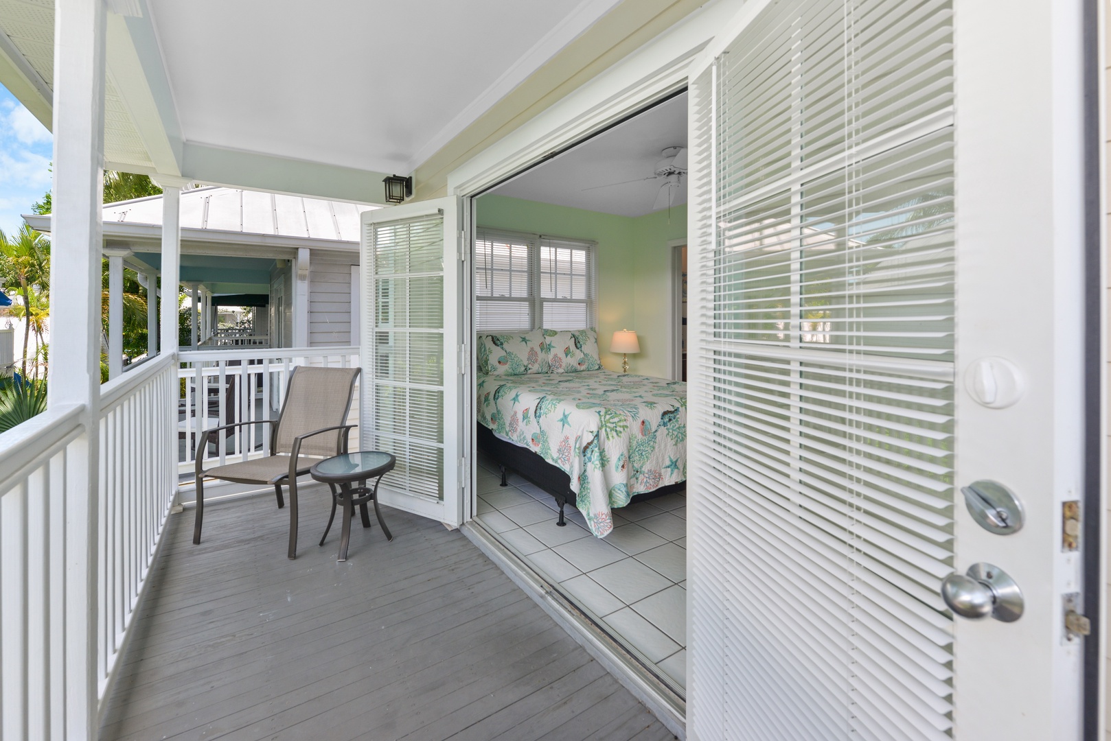 2nd Bedroom with walk out covered balcony