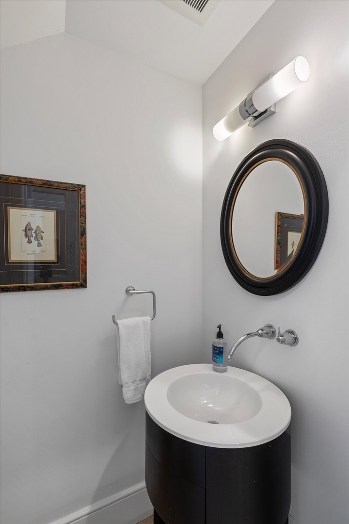 Half bathroom downstairs