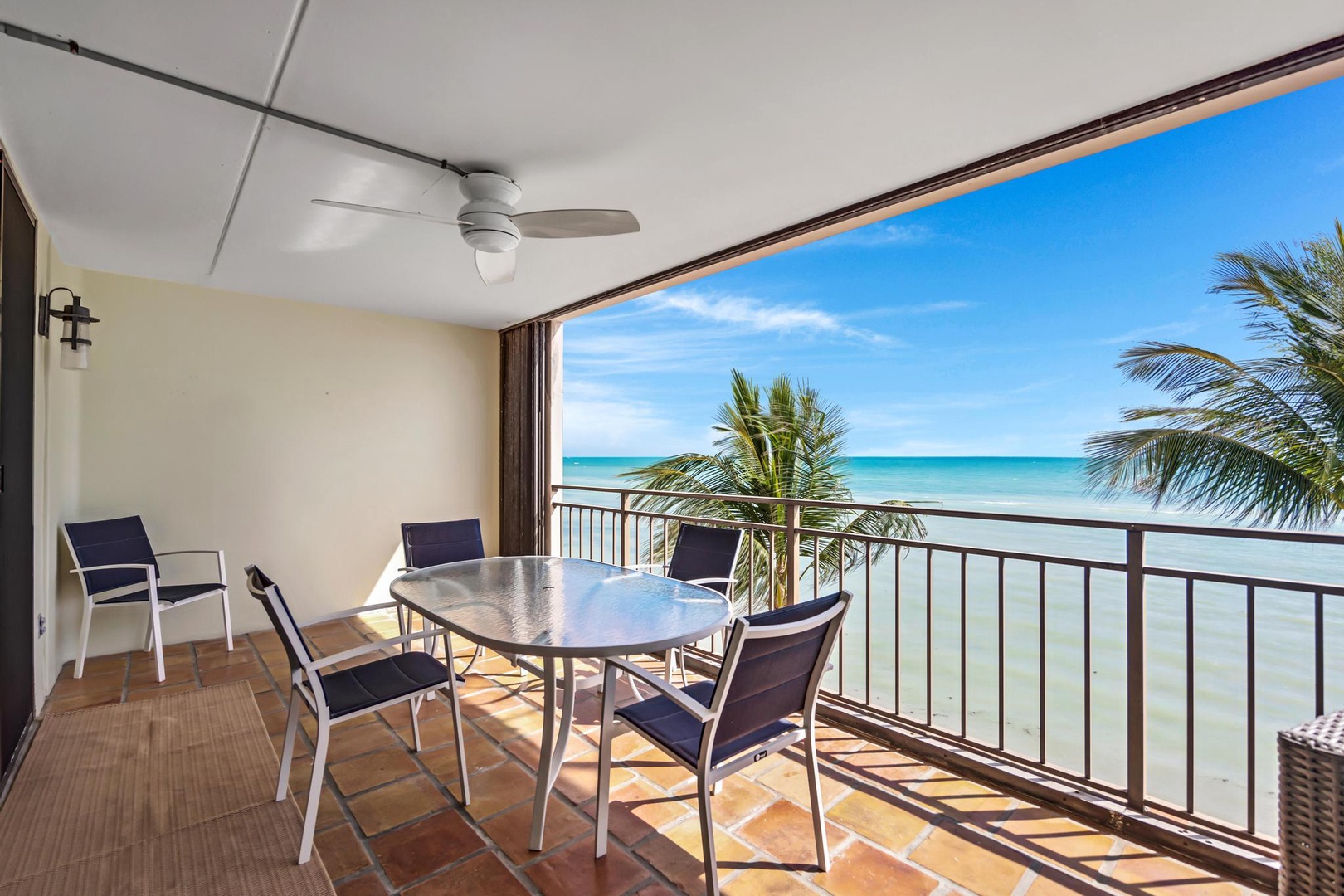 Private Balcony with seating