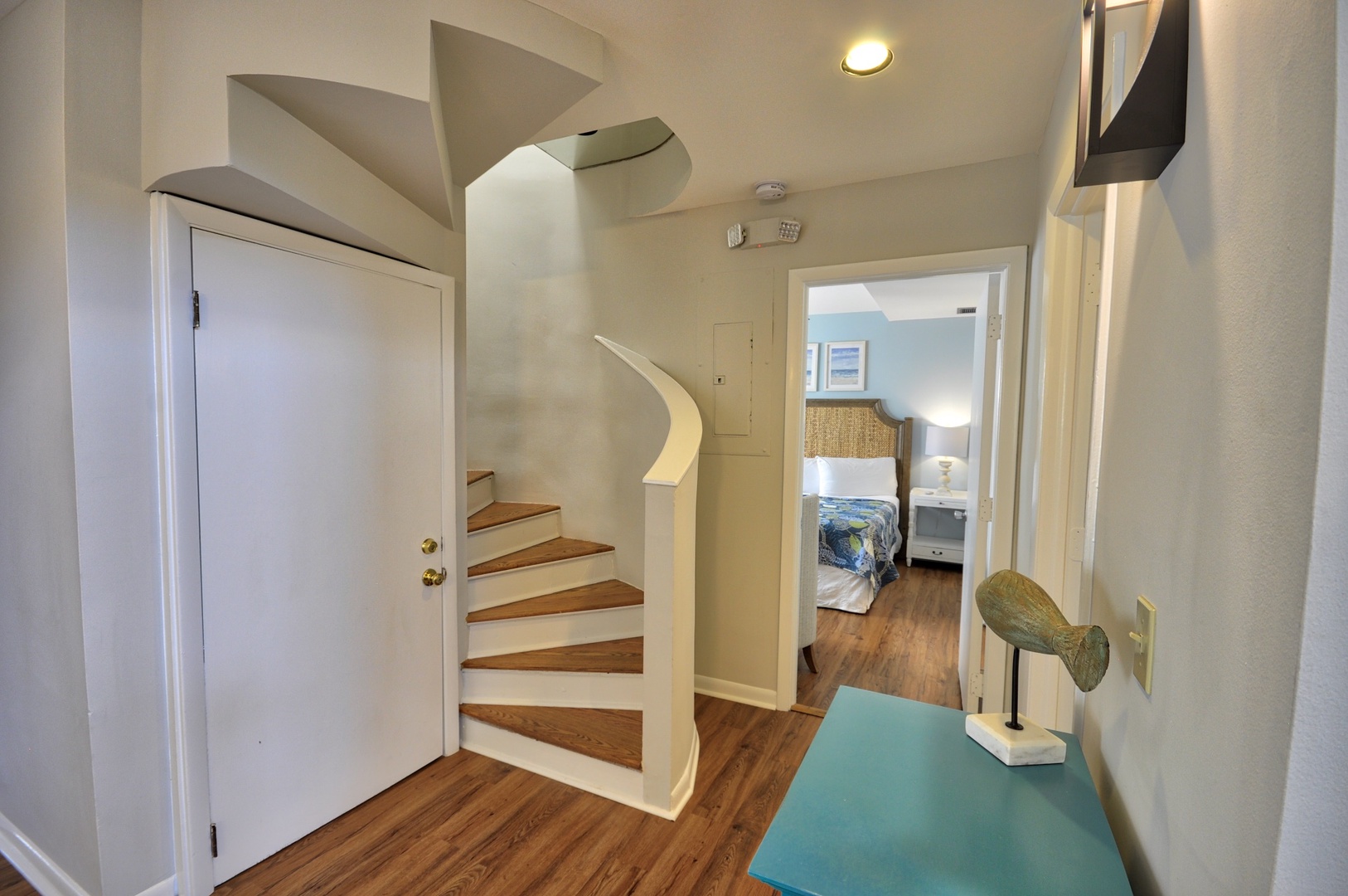 Stairs to 2nd floor Duval Square Penthouse Key West