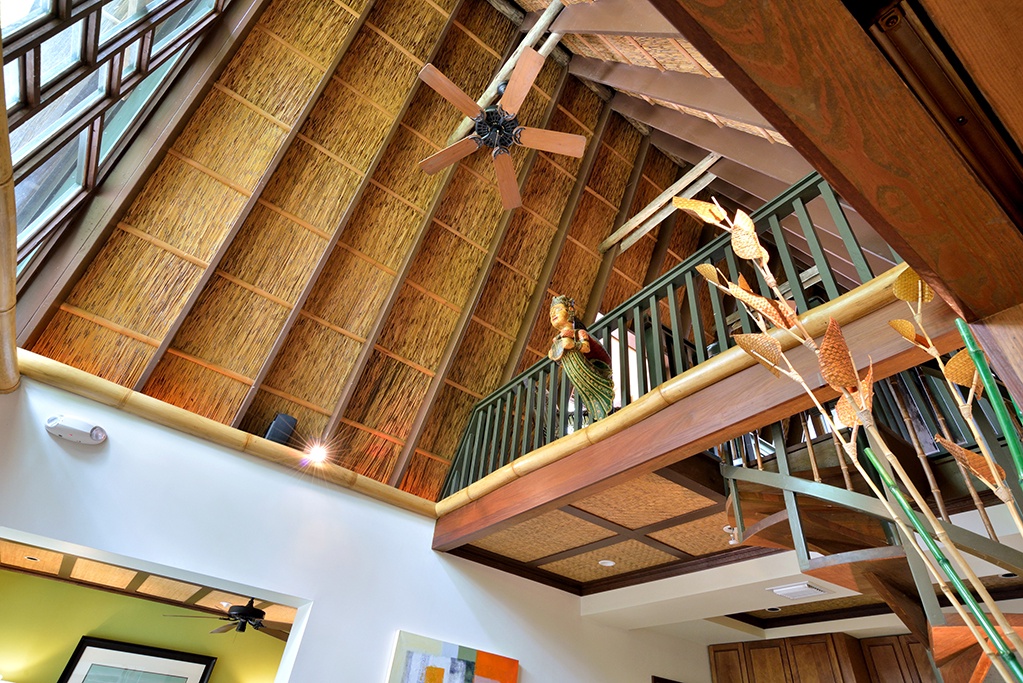 Loft with spiral staircase