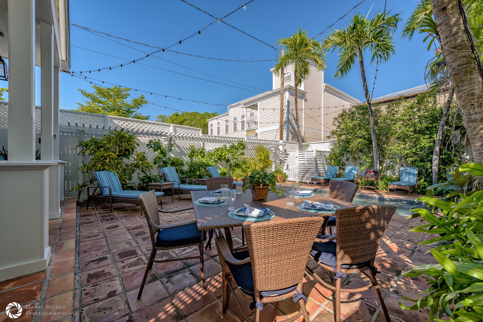 Private Poolside Dining Pilar's Secret Key West