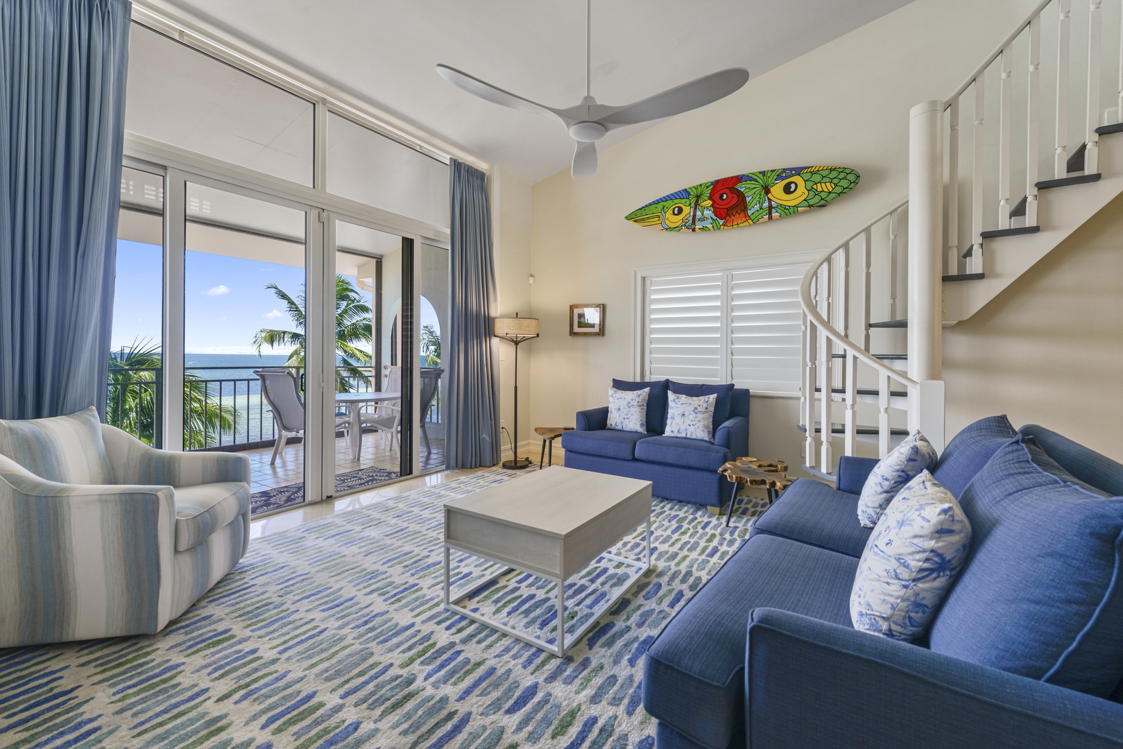 Key West Beach Club Paradise Penthouse #401 Living Area