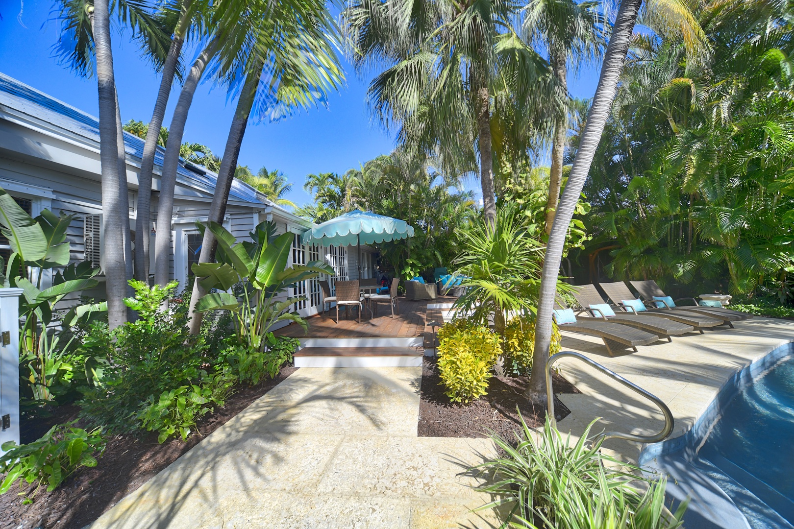 Private and Secluded Pool Patio Havana Lane Key West
