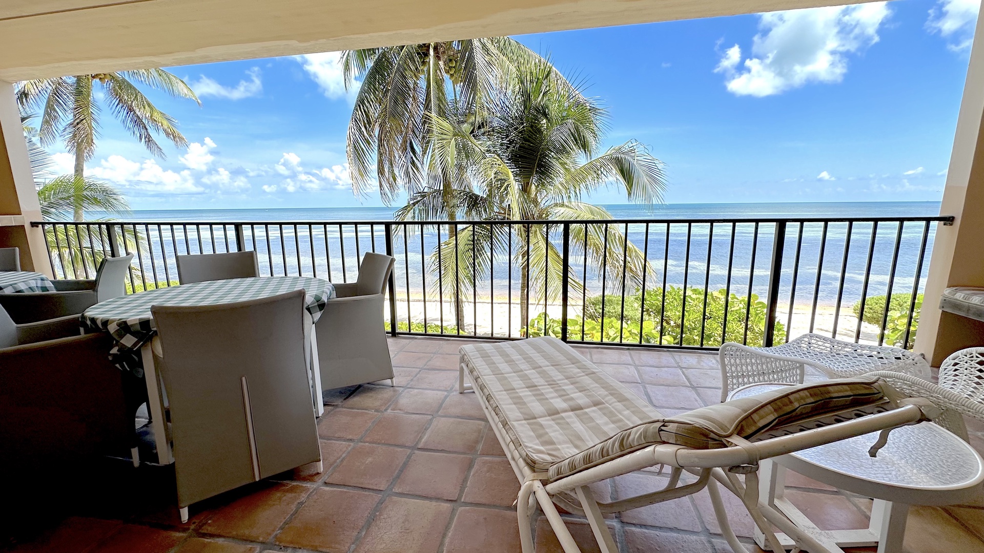 Key West Beach Club #112 Balcony with Atlantic Ocean Eastward View