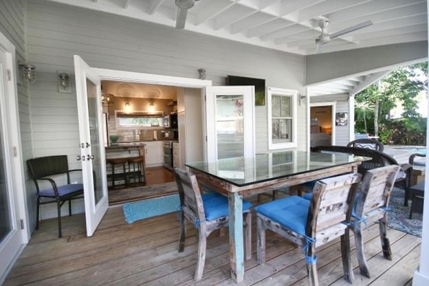 Covered Deck with Dining Area