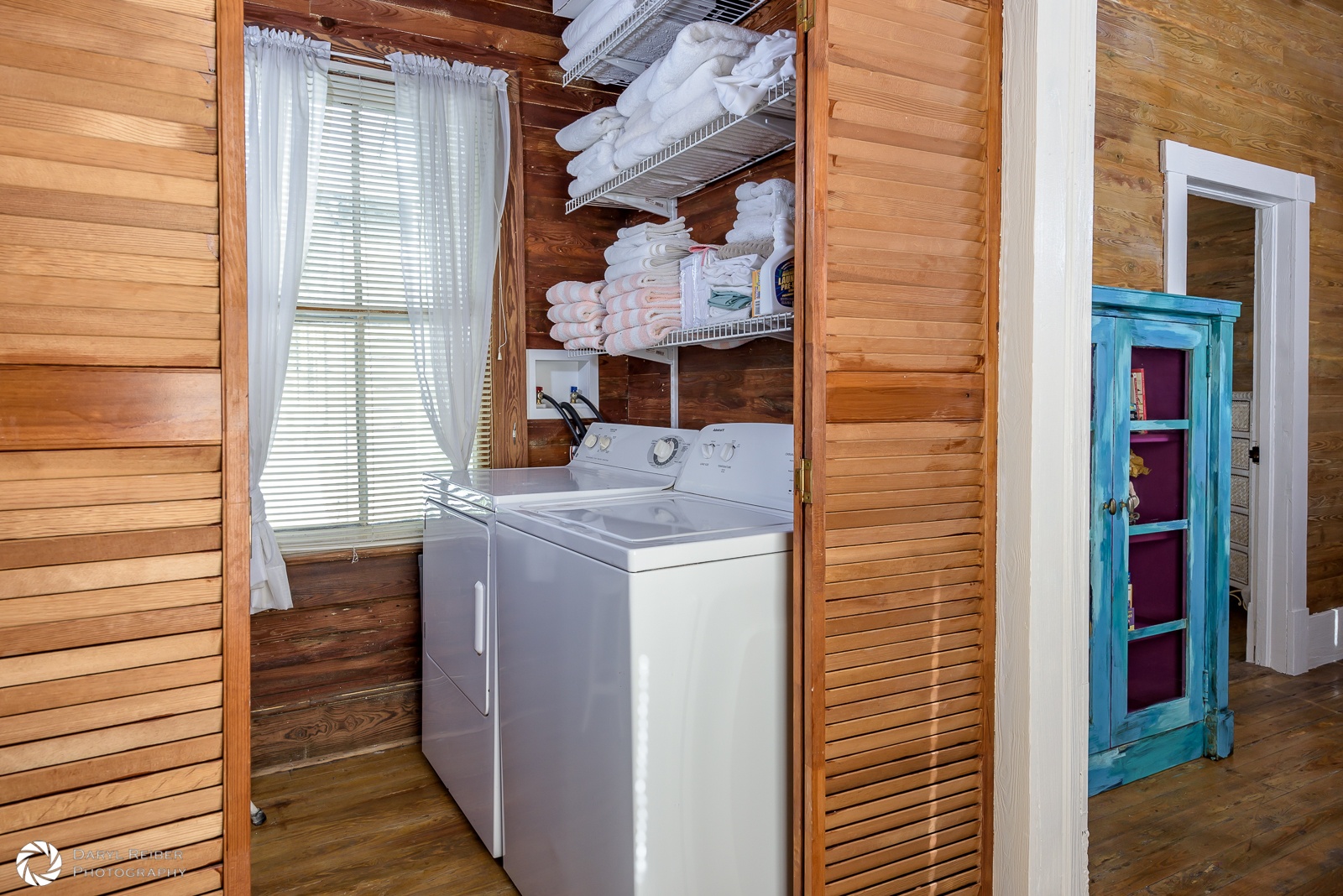Washer and dryer upstairs