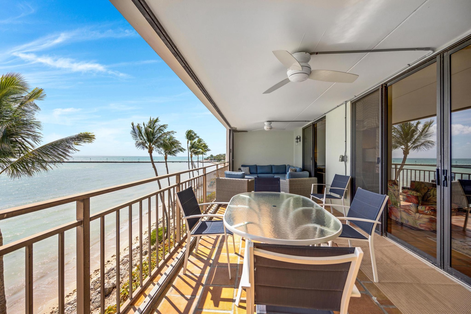 Private Balcony with seating