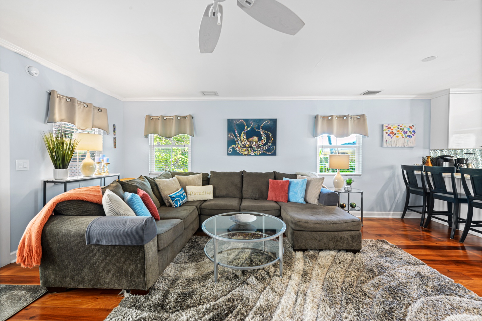 Paradise Place #5 @ Duval Square  Living Room Sectional