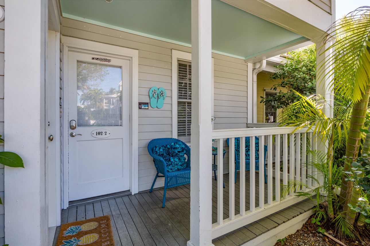 Front Porch and Entrance Shipyard Palms @ Truman Annex