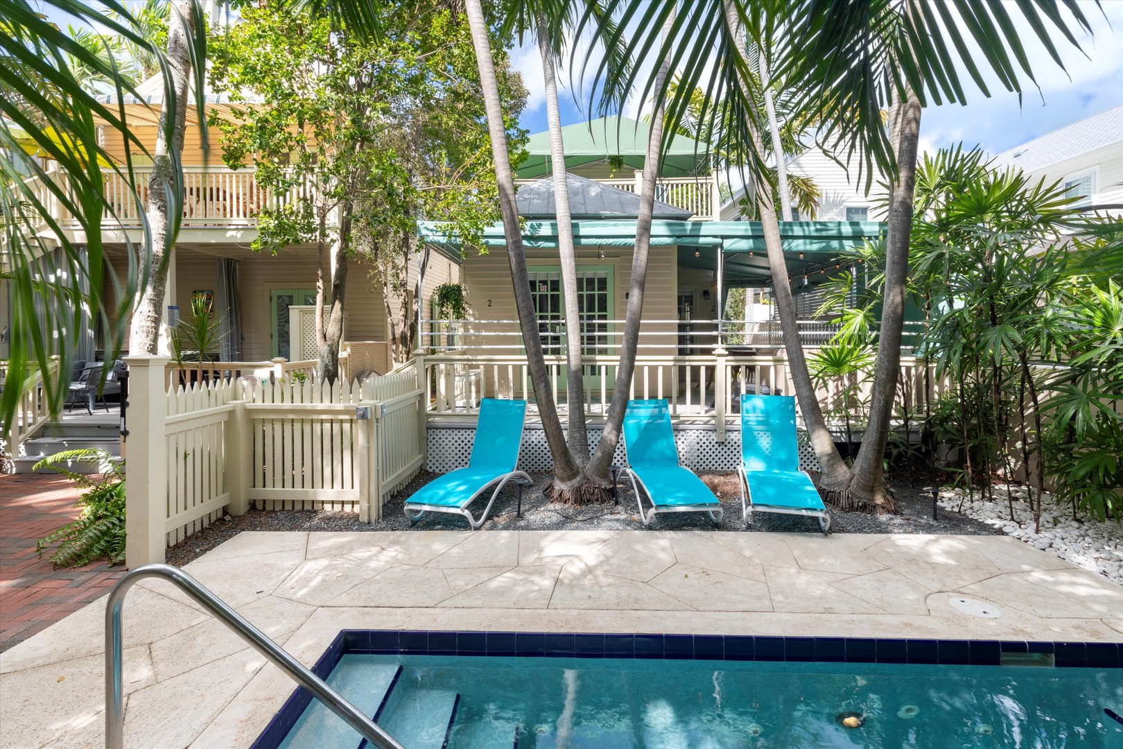 Shared heated pool