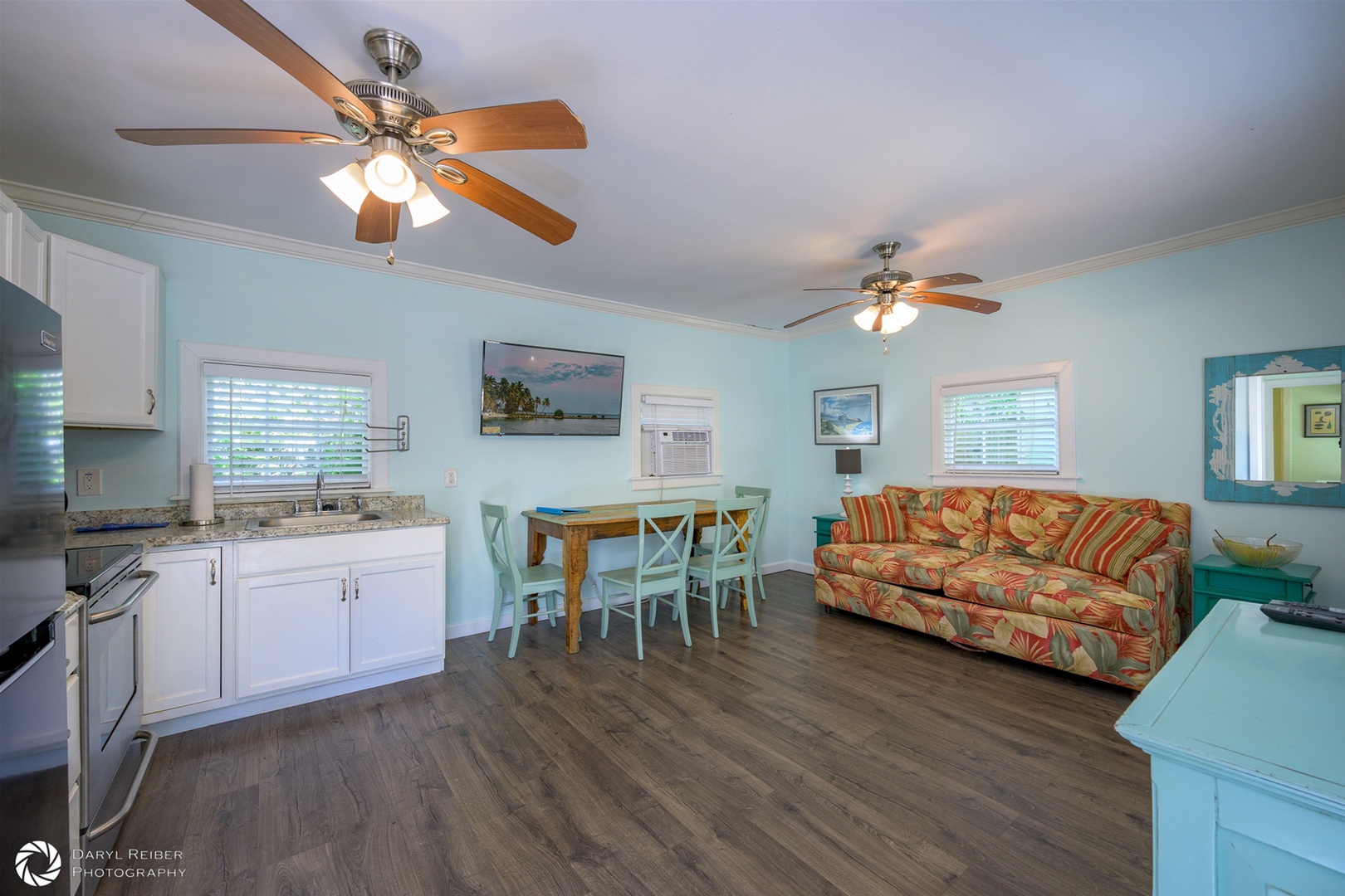 Full View Living Room and Dining Area