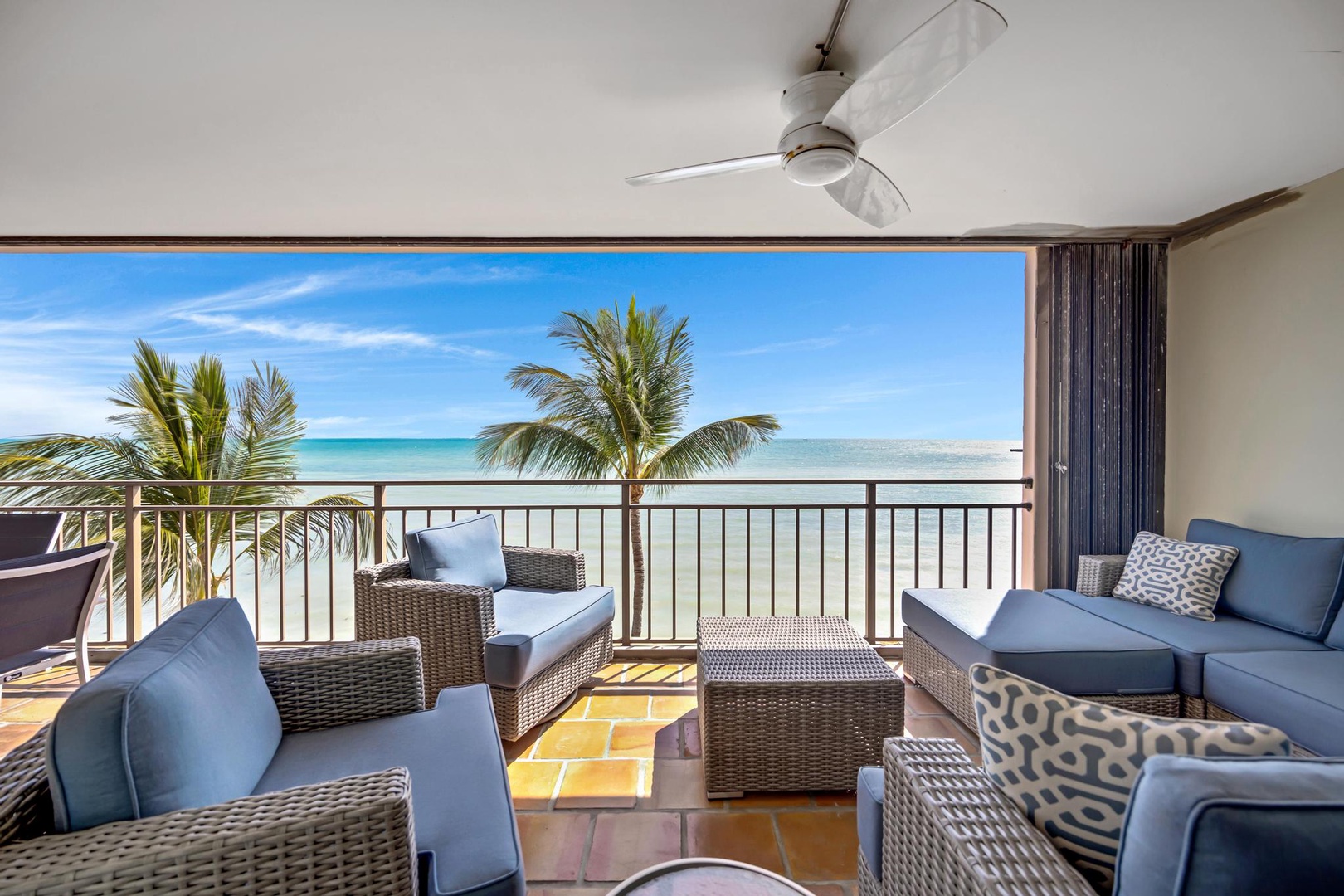 Private Balcony with seating