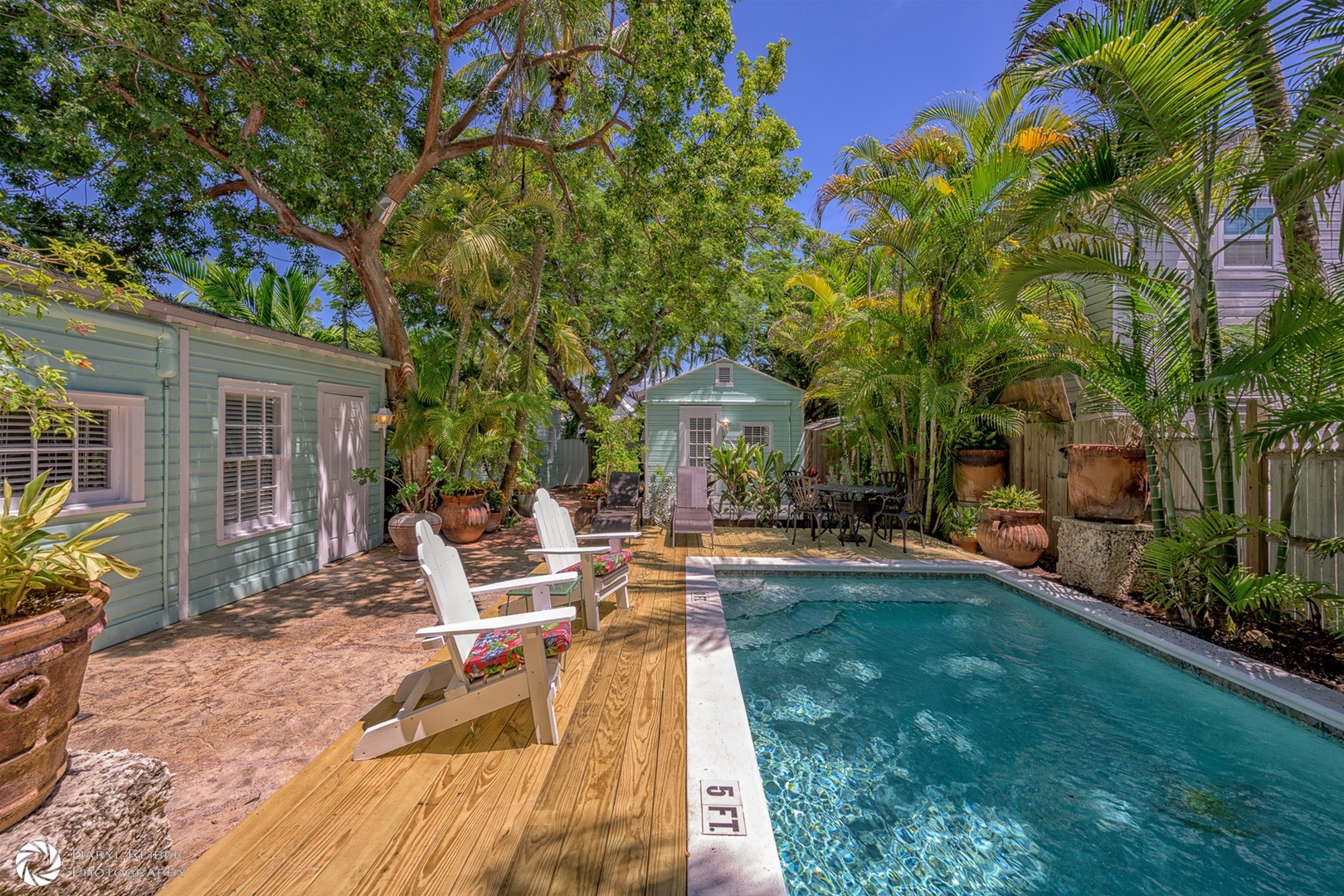 Shared Pool and Deck with seating