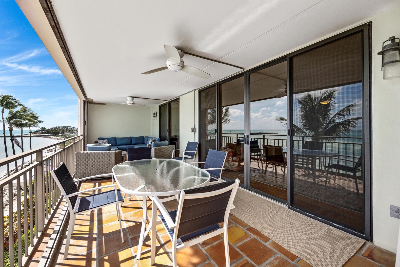 Private Balcony with seating