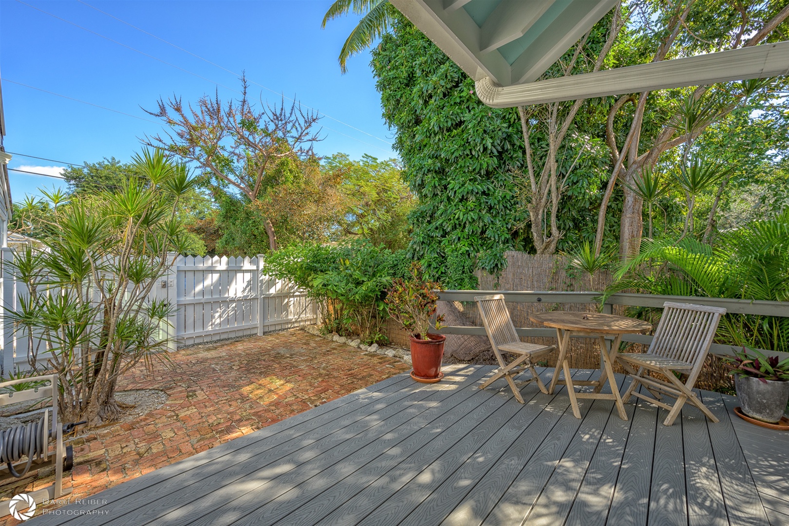 Private Front Patio with seating