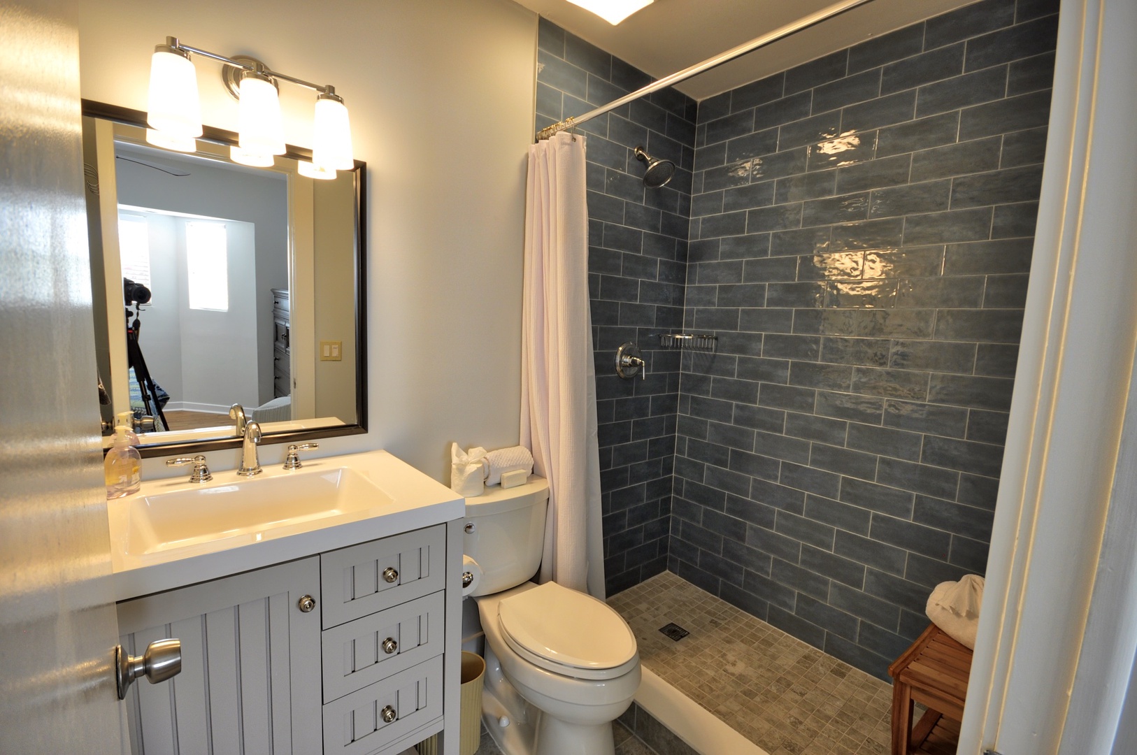 Downstairs ensuite bath Duval Square Penthouse Key West