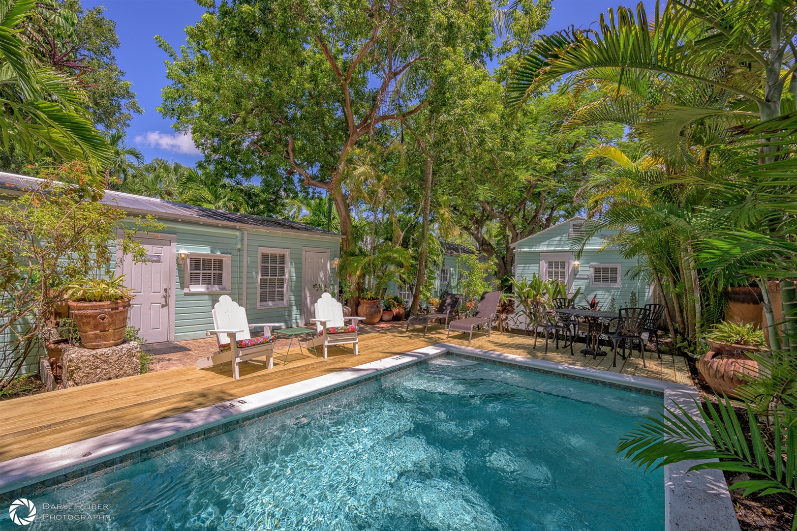 Shared Pool and Deck with seating