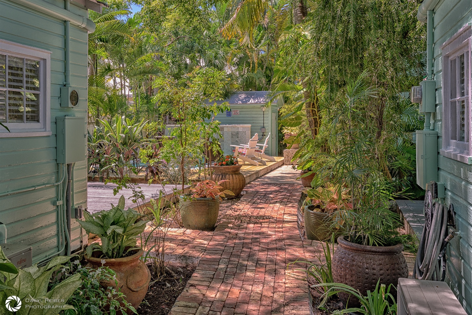 Pathway to Shared Pool and Deck and Entrance