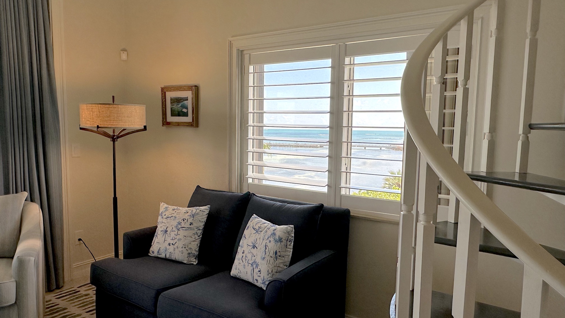 Key West Beach Club Paradise Penthouse #401 Living Room side window