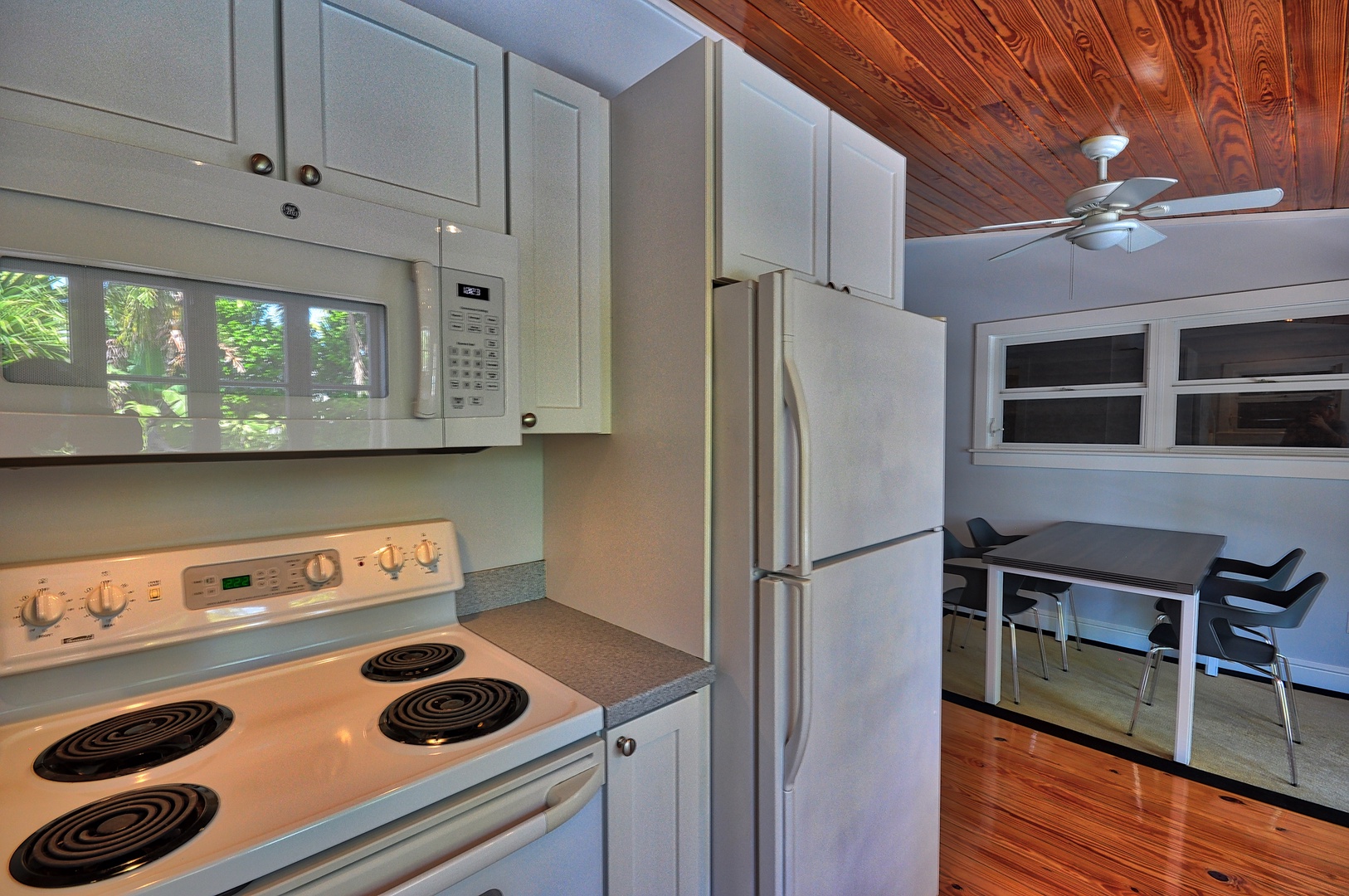 Kitchen and Dining Area Living Room Pete's Cottages Key West