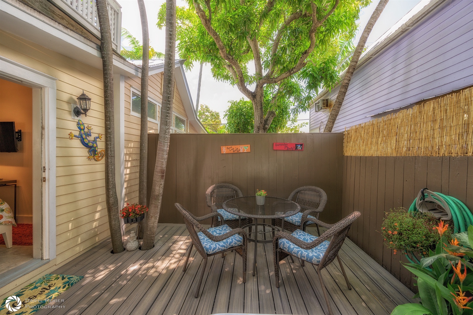 Private Deck with seating area