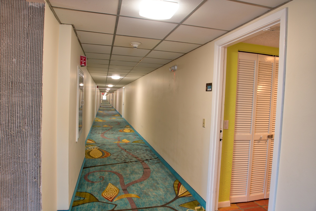 Hallway to Unit Vista Fresco at 1800 Atlantic Key West