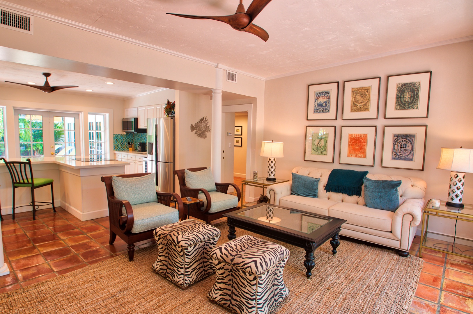 Living Room Villa Paradiso Key West