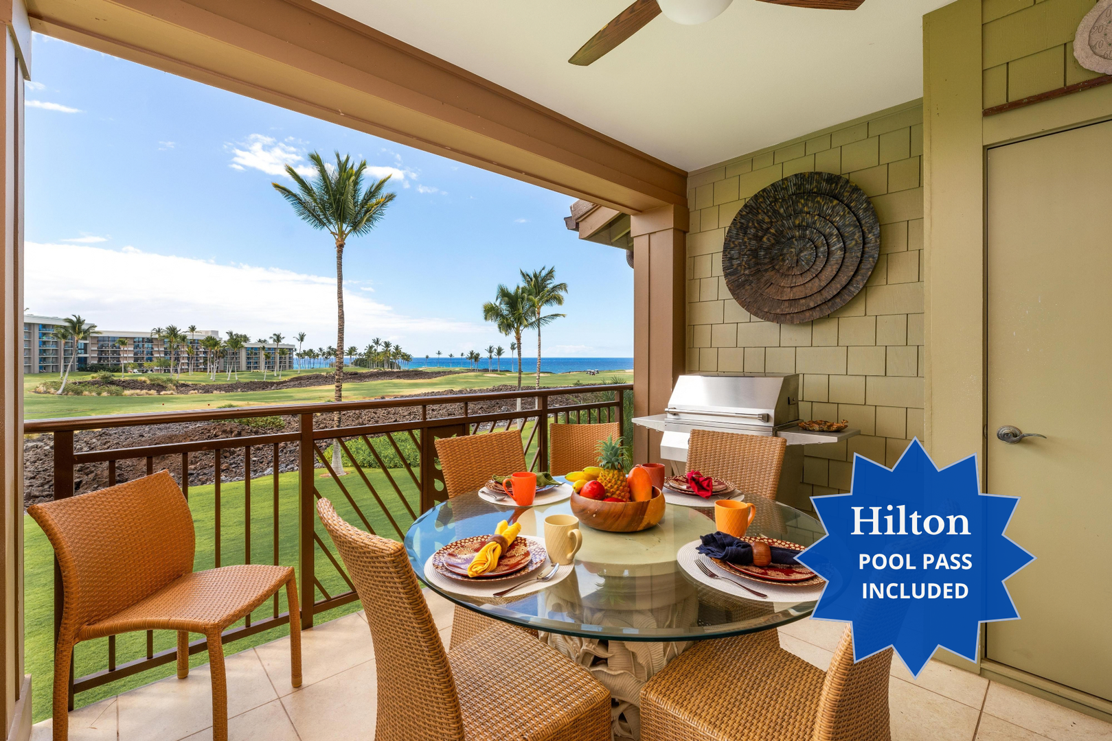 10G Halii Kai.  Includes Hilton Waikoloa Pool Pass for 2026