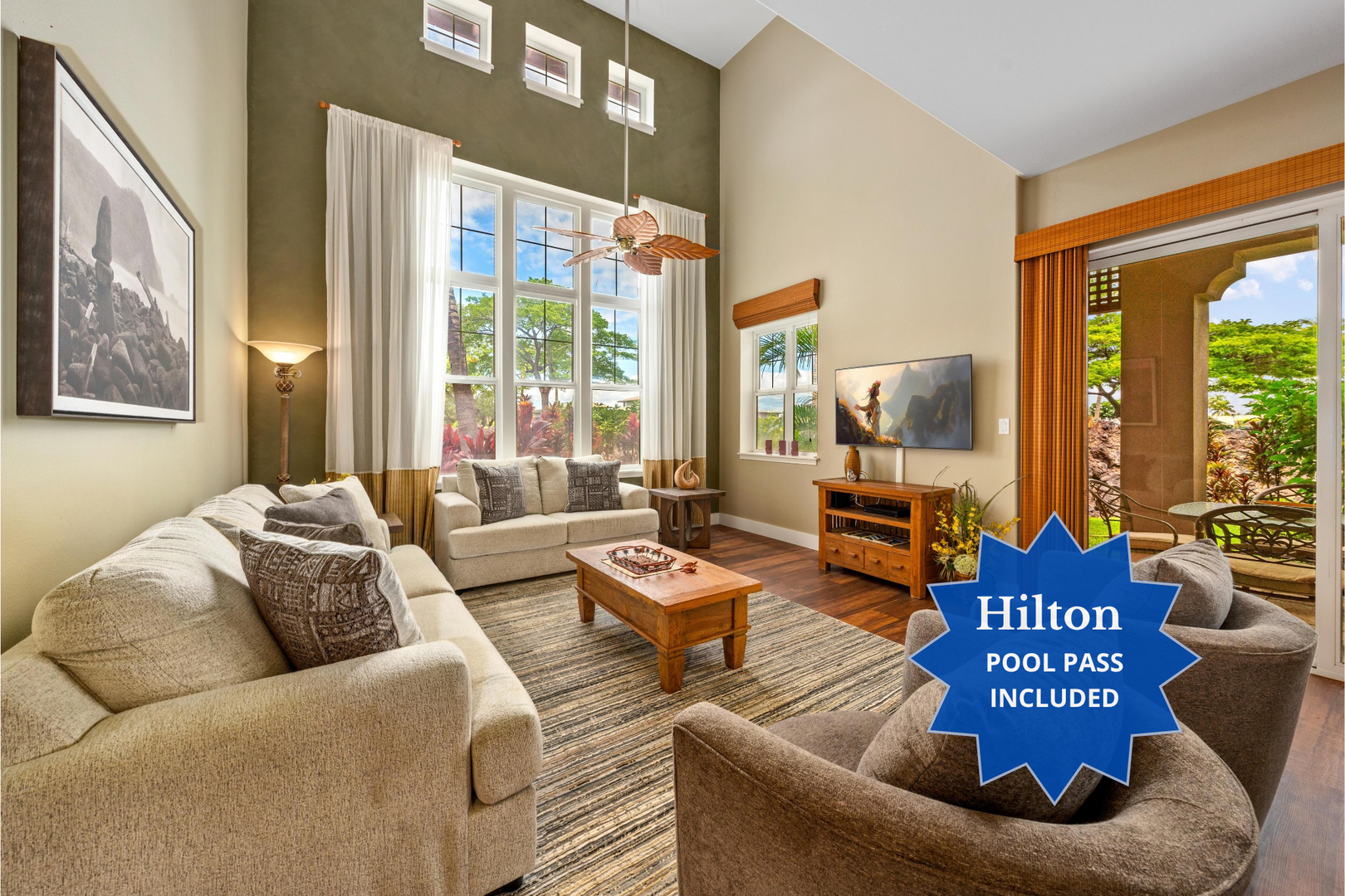2705 Waikoloa Colony Villas.  Includes Hilton Waikoloa Pool Pass for 2026