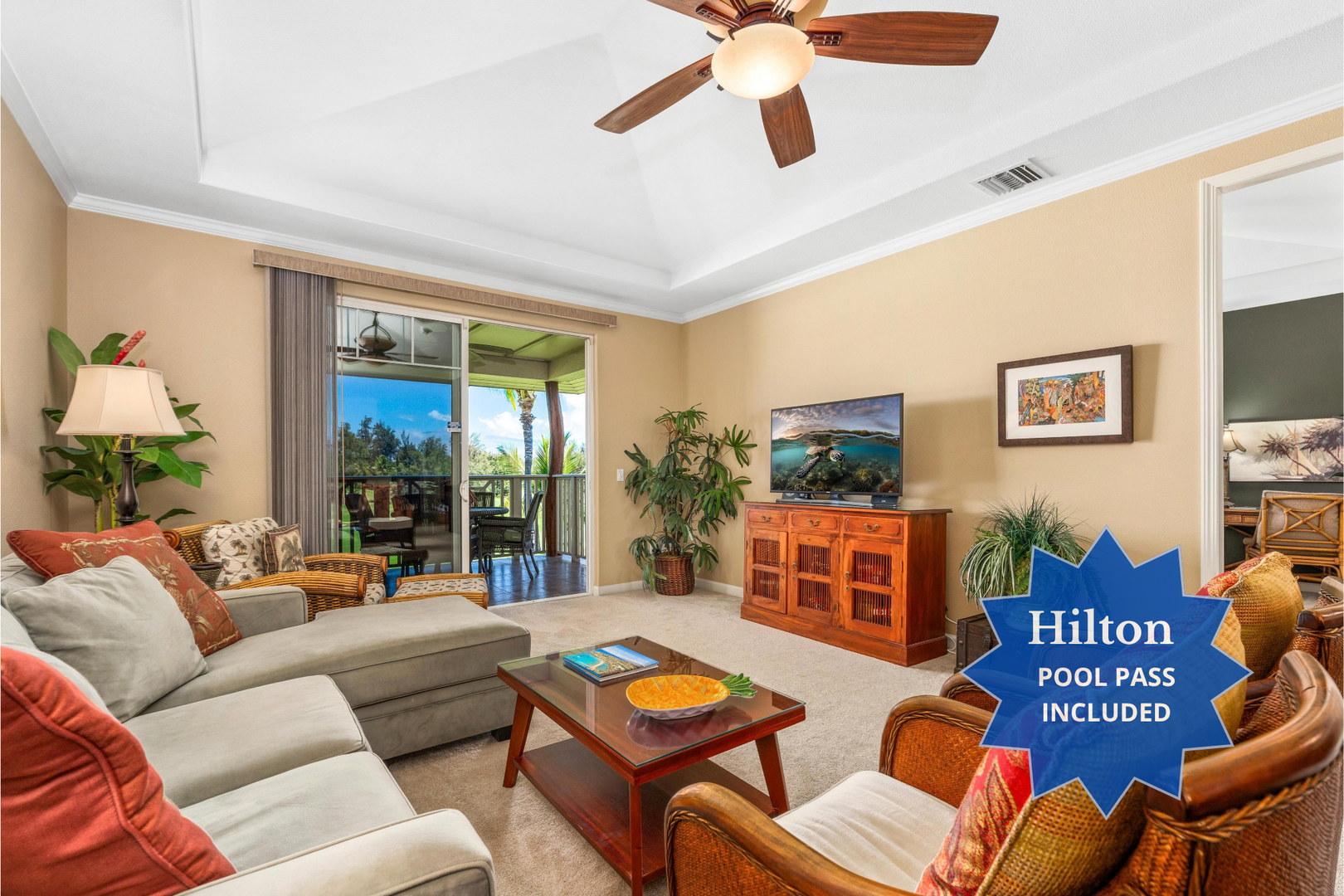 J33 Waikoloa Beach Villas.  Includes Hilton Waikoloa Pool Pass for stays in 2026