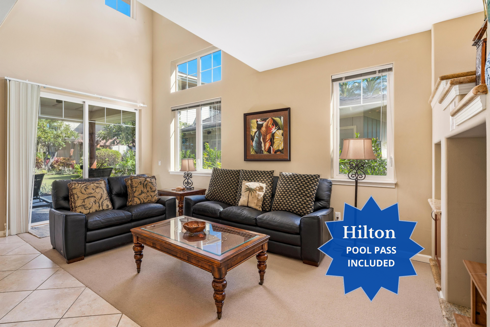 E4 Waikoloa Beach Villas.  Includes Hilton Waikoloa Pool Pass for 2026