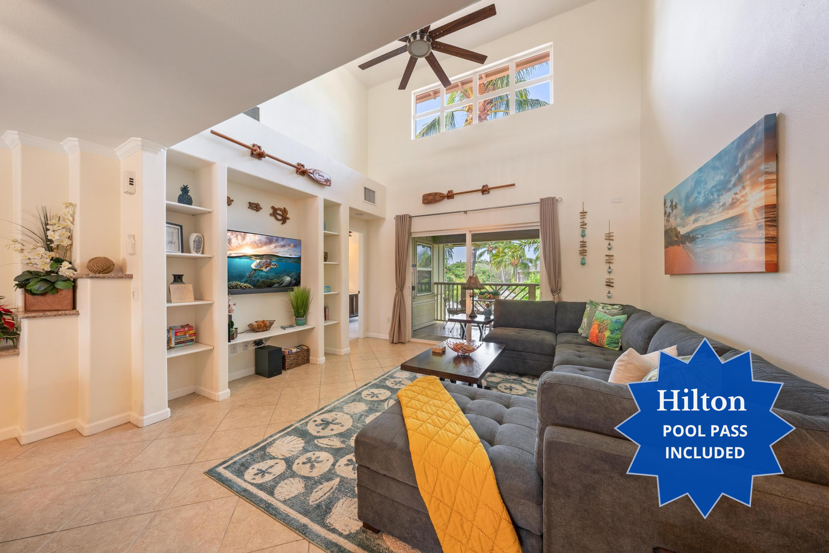 C23 Waikoloa Beach Villas.  Includes Hilton Waikoloa Pool Pass for 2026