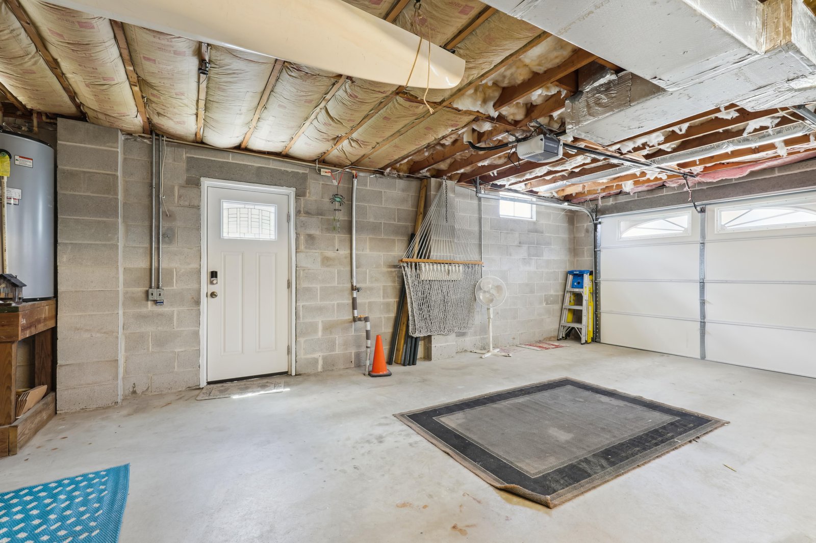 The property features a spacious garage with secure parking and convenient storage areas for your gear and belongings during your stay.